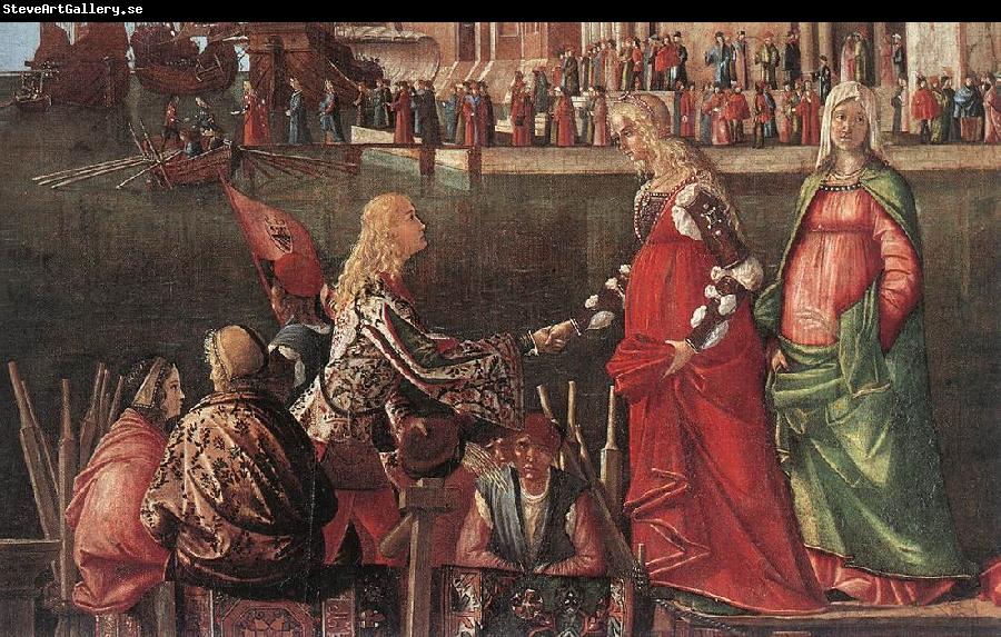 Vittore Carpaccio Meeting of the Betrothed Couple (detail)